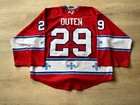 Ty Outen Game Used Worn Maine Nordiques Jersey Nahl