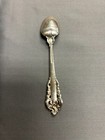 Vintage Wallace Sterling Rose Point Spoon 4 Inch