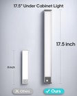 17 5  Motion Sensor Under Cabinet Lights 4-pack  3 Colors  Dimmable