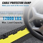 5 Pcs Cable Protector Ramp 2 Channel 12000 Lbs Load Wire Cable Cover Ramp