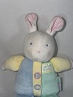 Vintage Eden Pastel Colorblock Babys 1st Bunny Rabbit Plush Stuffed Animal Lovey
