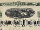 Antique 1900 The Orphan Gold Mining Company Teller County Colorado Stock