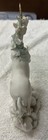 Vintage Taiwan Porcelain Unicorn Figurine Rainbow Mane tail Iridescent Glaze 9 