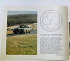 1967 Cadillac Eldorado Automobile Quarterly Award Design Engineering Broch