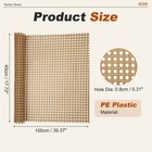 Plastic Rattan Cane Webbing Roll 18 Inch X 3 Ft For Chair Caning  Coffee