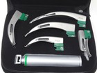 New Fiber Optic Mac Laryngoscope Set  led Light  White Set Of 6