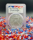 2021 S  1 Silver Eagle T-1 Emergency Issue Fdoi Ms70 Reagan Signed Rare 1 Of 529