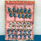 Rare Vintage Japanese Tin Pins 36 Old Baseball Player Design Tinplate Pins Japan