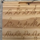 Montessori Cursive Wooden Alphabet Double Sided Tracing Board 
