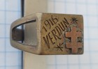 Wwi 1916 Verdun Trench Art Brass Ring Cross Of Lorraine French Soldier Souvenir