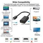 Lot Mini Displayport To Hdmi Adapter 4k 1080p Mini Dp Male To Hdmi Female Black