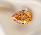 6 Ct Natural Orange Pear Diamond D Grade Vvs1 Loose Diamond Stone For Her