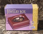 Vintage Classic Treasures Small Wood Jewelry Box Cherry Finish - Nos