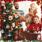 50pcs Mdf Sublimation Ornament Blanks Double-sided Christmas Diy Crafts Set