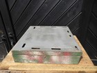 Vintage Wooden Toy Castle In Box With Ramp And Drawbridge With Britains Soldiers