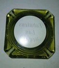 Htf   fabulous Las Vegas  Light Green 3 5  Collectable Glass Ashtray 