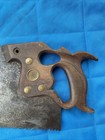 Henry Disston   Sons 28  D8 Thumbhole Dual Grip   1878 -1888 Brass Medallion