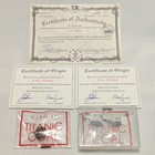 Rms Titanic Authentic Recovered Coal 1994 Expedition Coa Signed By Ph Nargeolet 