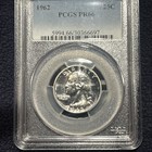 1962    Washington Silver Quarter    Pr66 Pcgs    Blue Label   