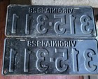 1928 Virginia License Plate Set  Restored Matched Set