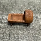 Vintage Dollhouse Miniature Wooden Wood Rocking Baby Cradle