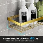 Adhesive Shower Caddy Organizer Shelves Rack - 5 Pack Corner Bathroom Storage
