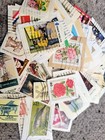 100 Vintage Postage Stamps From Around The World Collect Craft Collage