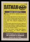 1989 Topps Batman Movie Trading Card  113 Grim Vendetta