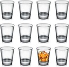 12 Pack Shot Glasses  1 5 Oz Clear Shot Glass Cups Set With Heavy Base For Ba   