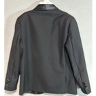 Magen Kids Tuxedo Blazer Boys Size 7 Black Satin Shawl Lapel Formal Holiday