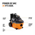 Ridgid 4 Gallon 5 0 Peak Hp Portable Shop Vac Wet Dry Vacuum With Fine Dust Filt