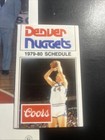 Vintage 1978-79 Denver Nuggets Team Photo Pocket Schedule Lot Nba David Thompson