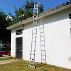 16 5ft Aluminum Telescopic Extension Folding Step Multi-use Non-slip Ladder 5m