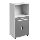 Rolling Microwave Stand Kitchen Storage Cart Multi-functional Cabinet W  Drawer