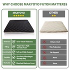 Maxyoyo Japanese Floor Futon Mattress Full Size  Floor Bed For Adults  Roll Up