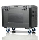 44x24x22  Heavy Duty Utility Road Trunk Flight Case With Wheels For Dj Audio