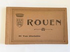 Vintage Rouen Postcard Booklet  1920s French Souvenir Ephemera