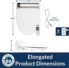 Bio Bidet Bb-2000 Heated Rounded Bidet Seat  bb2000r Dry