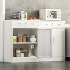 Metal Storage Cabinet Locking Cabinet With 1 Drawer And Adjustable Shelf