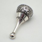 Floral Vial Decanter German 800 Silver Lazarus Posen