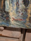 Antique Impressionist Original Oil Painting Cityscape Signed M  Jackson  mason  