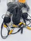  7  Lot 100ft Video Power Cable Bnc Dc Security Camera Extension Cord For Cctv