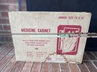 Vintage Mcm Mirrored Metal Medicine Cabinet Bathroom Shelves Nos New Cedarbrook