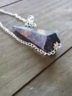 Ruby Kyanite Pendulum  Crystal Dowsing Pendulum  Kyanite With Ruby  Divination