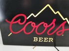 Vintage Coors Beer Light Up Faux Neon Sign 15 1 2    X 25 1 2   