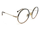 Nathalie Blanc Eyeglasses Frames Laetitia 448 Black Brown Gold Egg 49-20-140