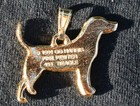 Beagle Dog 24k Gold Plated Pewter Pendant Jewelry Usa Made