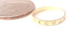 10kt Gold Children s Heart Band ring-size 3-gift Box-stamped-10k-free Shipping 