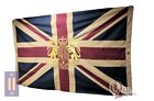 Large Union Jack Flag   Heavy Duty Cotton   4 Variations   Plain Or With Crest 