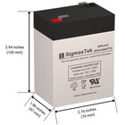 6 Volt Deer Feeder Game Battery Pack Of 2 Sealed Lead Acid Rechargeable 6v 4 5ah